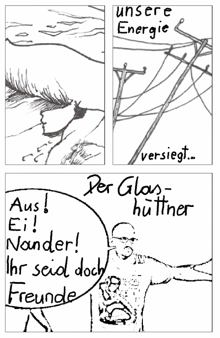 Comicseite: Auseinander!